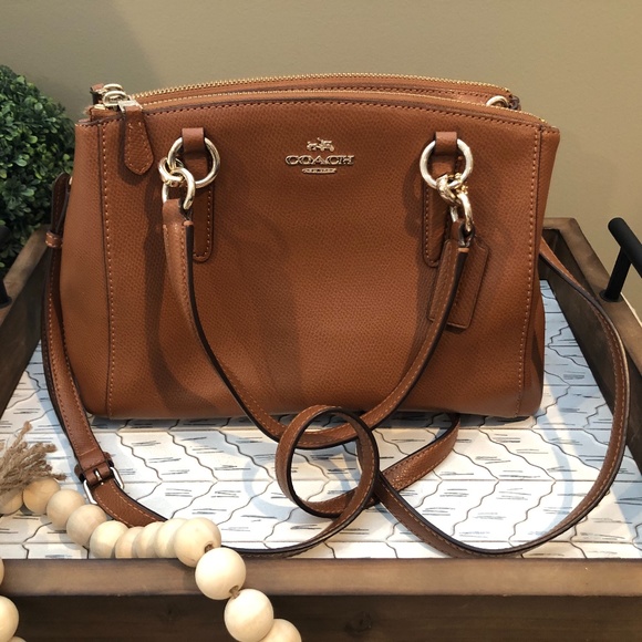 Coach Handbags - Coach Leather  Brown Christie Crossbody Bag